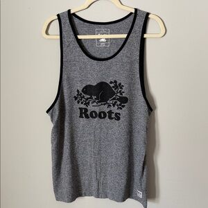 Roots Charcoal Tank with White Logo